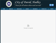 Tablet Screenshot of cityofdavidhadley.org